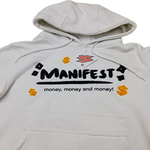 H Force Premium Signature White Hoodie | Unisex Urban Style Sweatshirt with Clean Design & Comfortable Fit