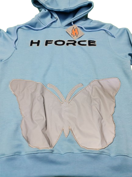 H Force Premium Signature Blue Hoodie | Unisex Urban Style Sweatshirt with Clean Design & Comfortable Fit